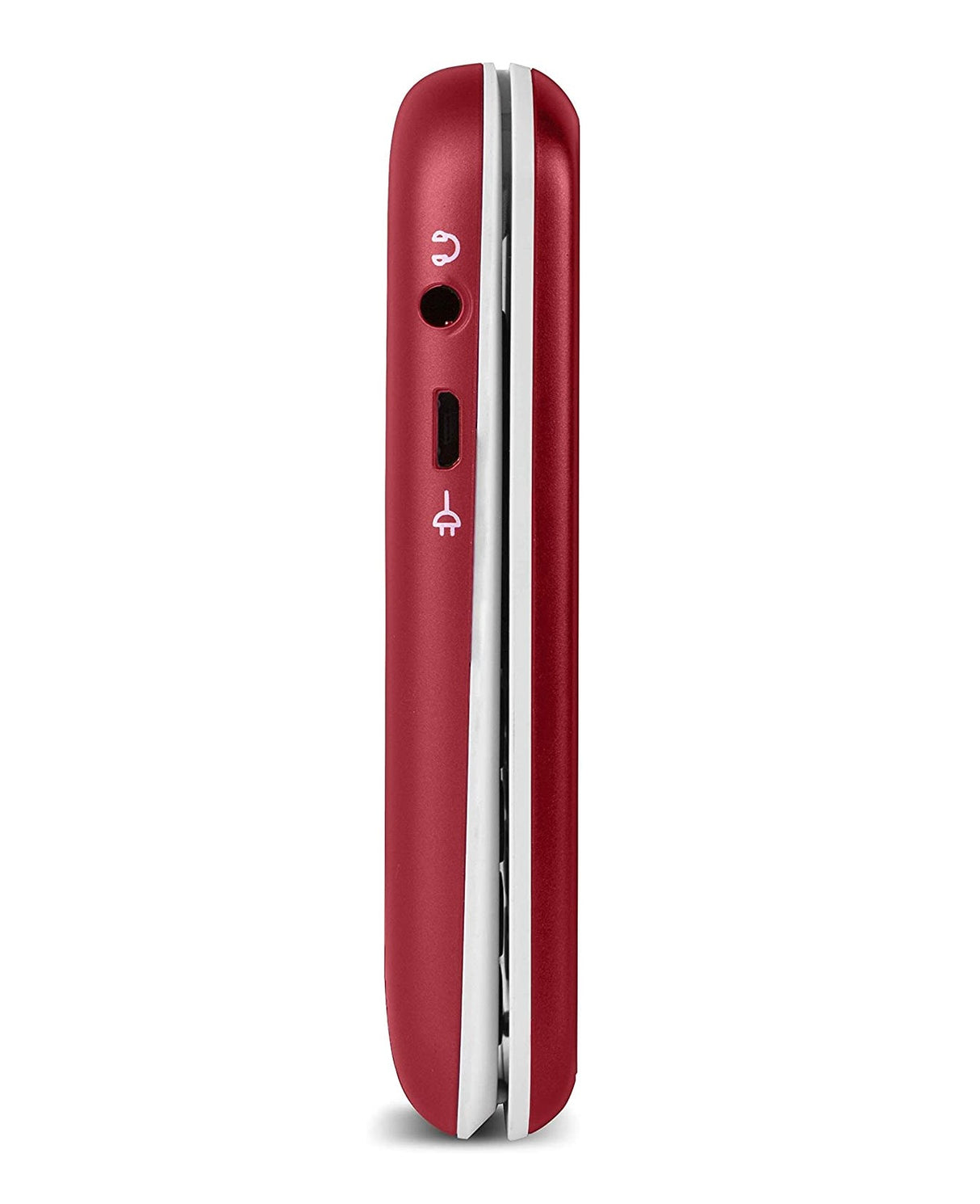 Doro 6620 Flip Phone 3G 128MB SIM-Free Unlocked 2.8"- Red/White - Kazoop 