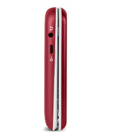 Doro 6620 Flip Phone 3G 128MB SIM-Free Unlocked 2.8"- Red/White - Kazoop 