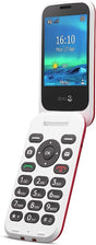 Doro 6820 Flip Mobile Phone 128MB 4G 2.8'' SIM-Free Unlocked - Red & White - Kazoop 