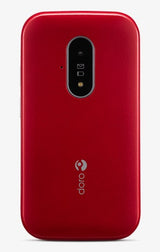 Doro 6820 Flip Mobile Phone 128MB 4G 2.8'' SIM-Free Unlocked - Red & White - Kazoop 