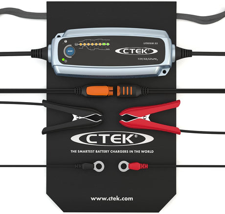 CTEK Lithium XS UK Vehicle Battery Charger 40-003 for 12V LiFePO4 Batteries