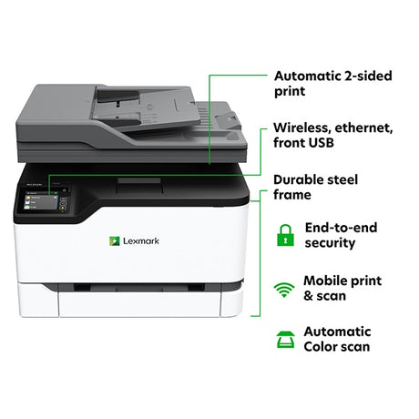 Lexmark XC2326 40N9393 A4 WiFi Colour 24ppm Laser Multifunction Printer - Kazoop 