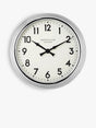 Lascelles Arabic Numeral Analogue Wall Clock H12 x Dia.60cm - Chrome - Kazoop 