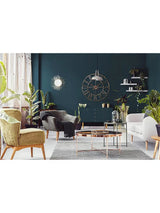 Lascelles Analogue Skeleton Roman Numeral Outdoor Wall Clock 70cm - Bronze - Kazoop 