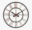 Lascelles Analogue Skeleton Roman Numeral 70cm Outdoor Wall Clock - Copper - Kazoop 