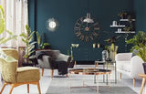 Lascelles Analogue Skeleton Roman Numeral 70cm Outdoor Wall Clock - Copper - Kazoop 