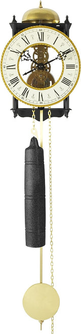 Acctim Alcester Mechanical Regulator Pendulum Clock 61cm - Black/Brass - Kazoop 