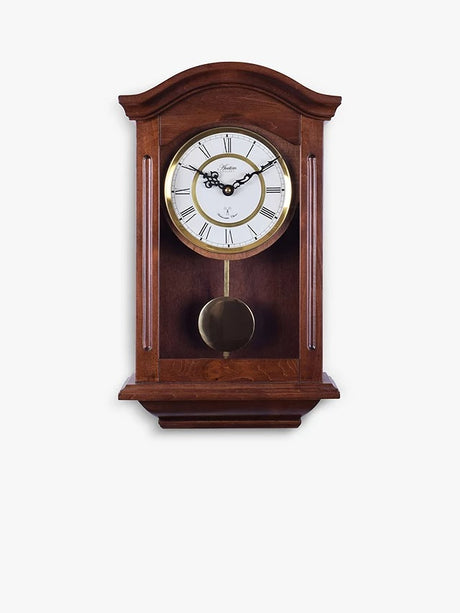 Acctim Thorncroft Radio Westminster Chime Pendulum Wall Clock - Brown - Kazoop 