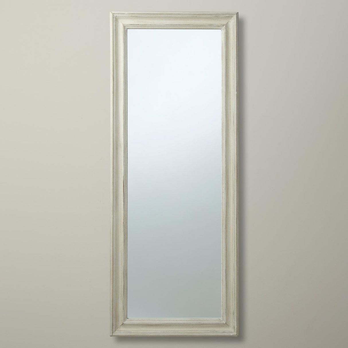 John Lewis Distressed Full Length Portrait Wall Mirror 132 x 52cm - Cream