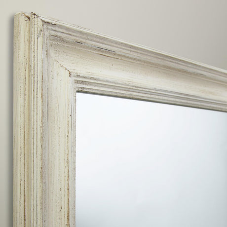 John Lewis Distressed Full Length Portrait Wall Mirror 132 x 52cm - Cream