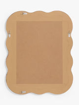John Lewis Wiggle Pine Wood Frame Wall Mirror 75 x 60cm - Walnut Finish