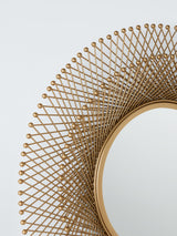 John Lewis Decorative Fusion Round Metal Frame Wall Mirror 65cm - Gold