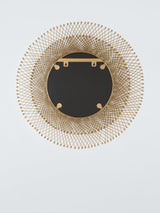 John Lewis Decorative Fusion Round Metal Frame Wall Mirror 65cm - Gold