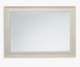 John Lewis Oakham Rectangular Wall Mirror 128 x 74cm - Greywash Woodgrain - Kazoop 