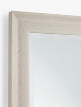 John Lewis Oakham Rectangular Wall Mirror 128 x 74cm - Greywash Woodgrain - Kazoop 