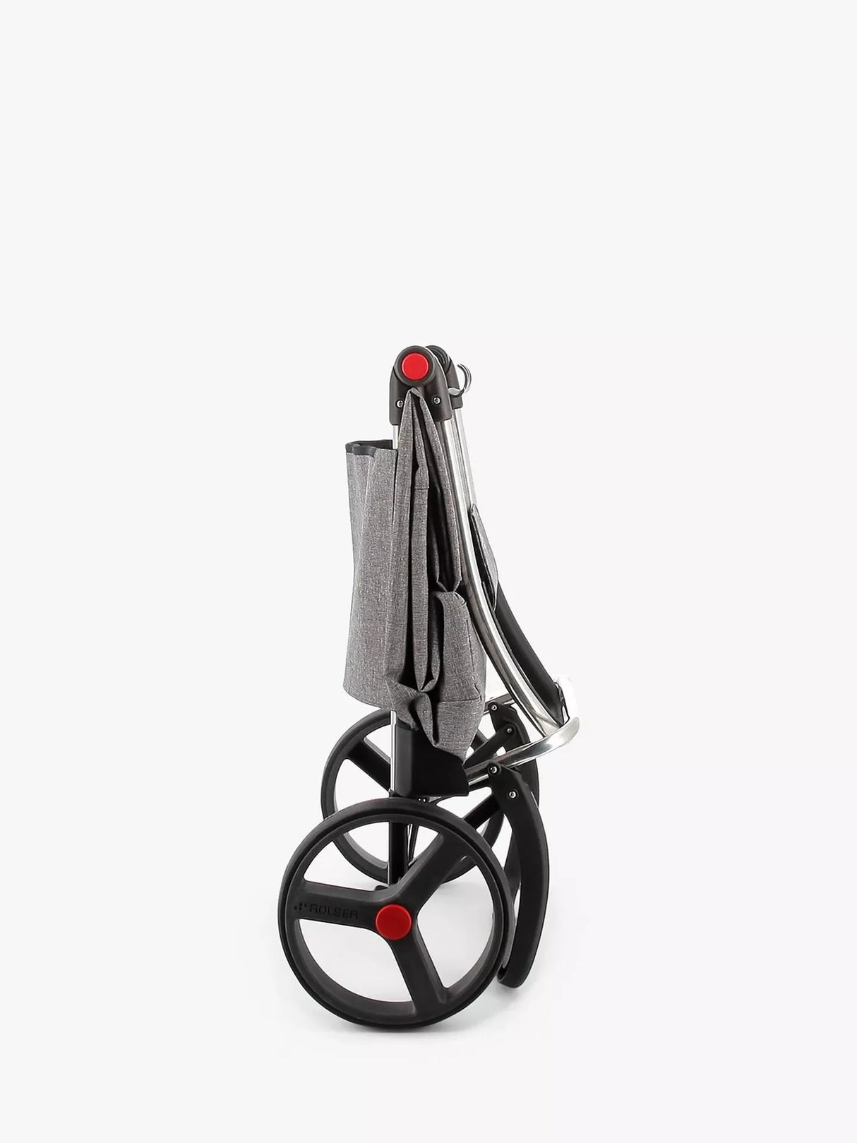 ROLSER 2LRSG 43L Large 2-Wheel Lightweight Folding Shopping Trolley - Grey