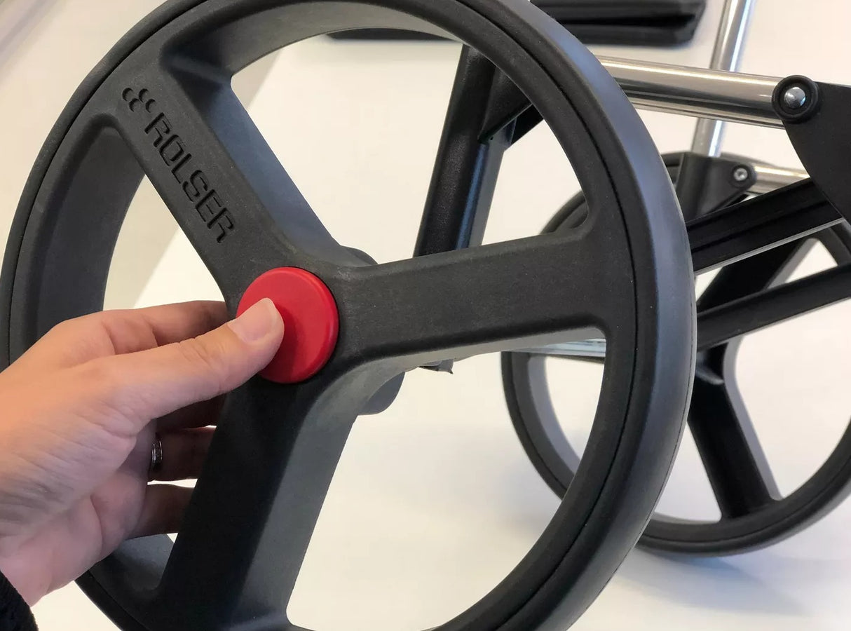 ROLSER 2LRSG 43L Large 2-Wheel Lightweight Folding Shopping Trolley - Grey