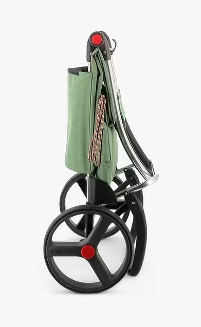 ROLSER 2LRSG Compact Folding 2 Large Wheels 43L Shopping Trolley - Green