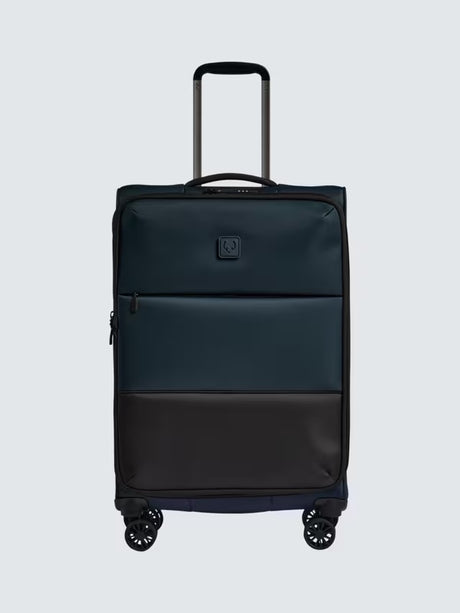 Antler Soft Shell Stripe 2.0 4-Wheel Spinner 88L Medium Suitcase - Navy