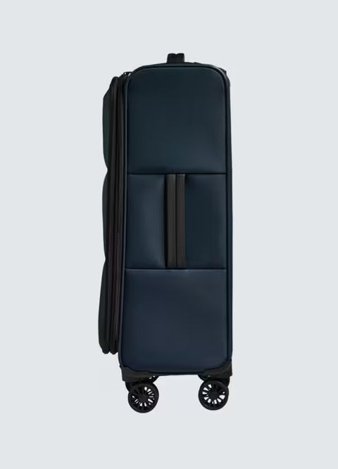 Antler Soft Shell Stripe 2.0 4-Wheel Spinner 88L Medium Suitcase - Navy