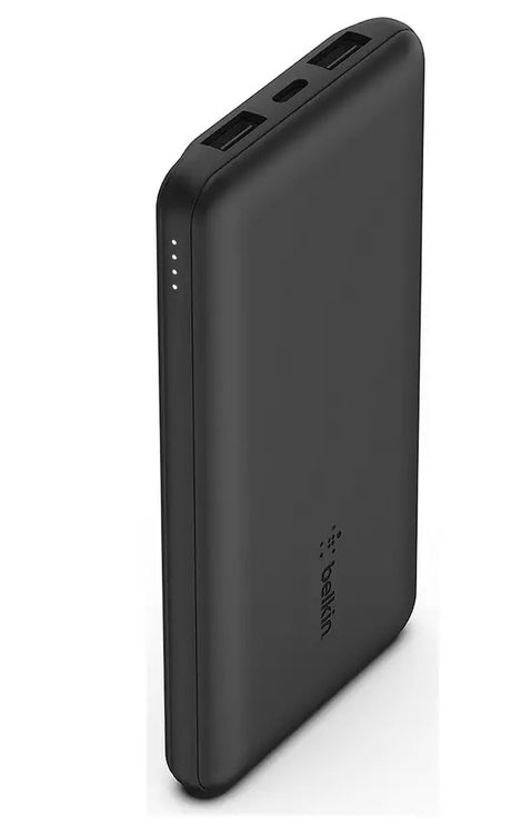 Belkin 10K USB-A & USB-C Portable Power Bank - Black - Kazoop 