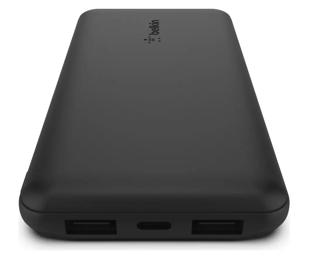 Belkin 10K USB-A & USB-C Portable Power Bank - Black - Kazoop 