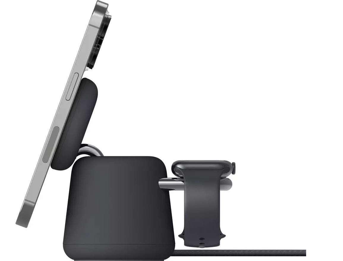 Belkin BoostCharge Pro 2-in-1 MagSafe Fast Wireless Charging Dock - Black