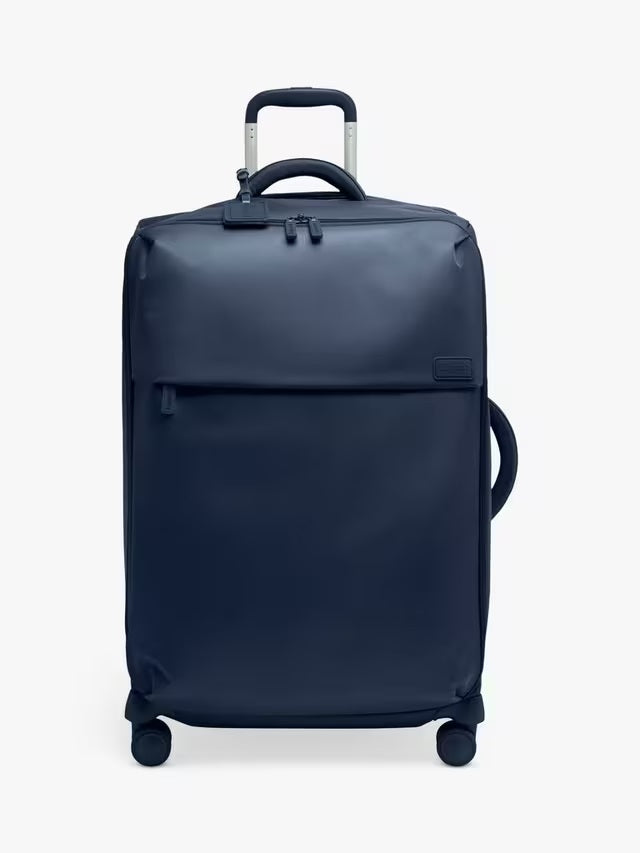 Lipault Plume Long Trip 4-Wheel 70cm 93L Soft-Shell Travel Suitcase - Navy