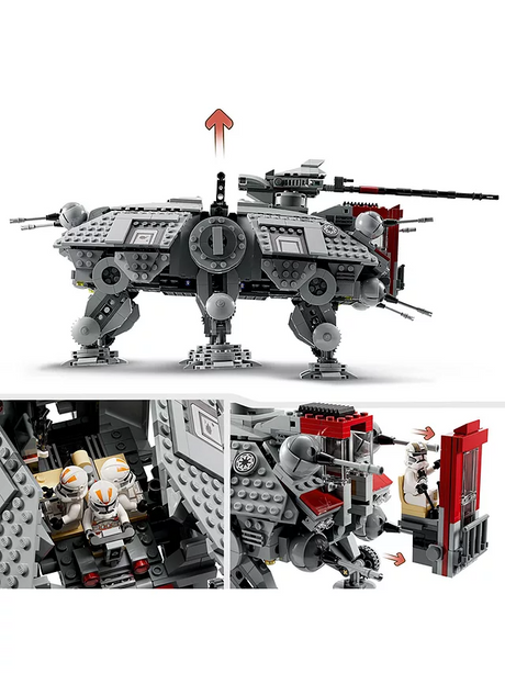 LEGO Star Wars 75337 AT-TE Walker 1082 Pieces 9+ Years H37.8 x W48 x D7.1cm