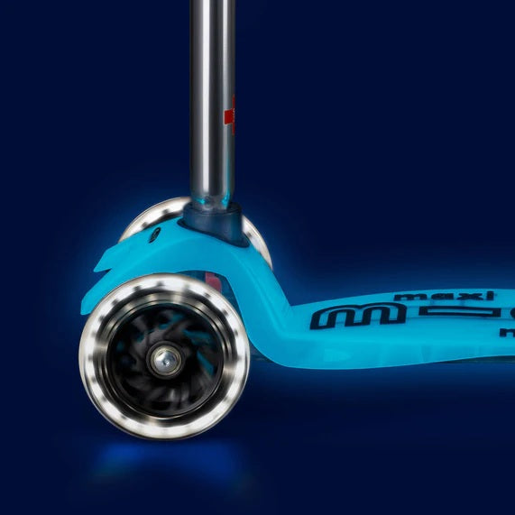 Micro Scooters Maxi Micro 5-12 Years Glow in the Dark LED Scooter - Blue