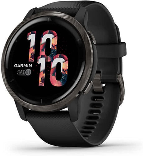 Garmin Venu 2 GPS 45mm Smart Watch - Slate/Black - Kazoop 
