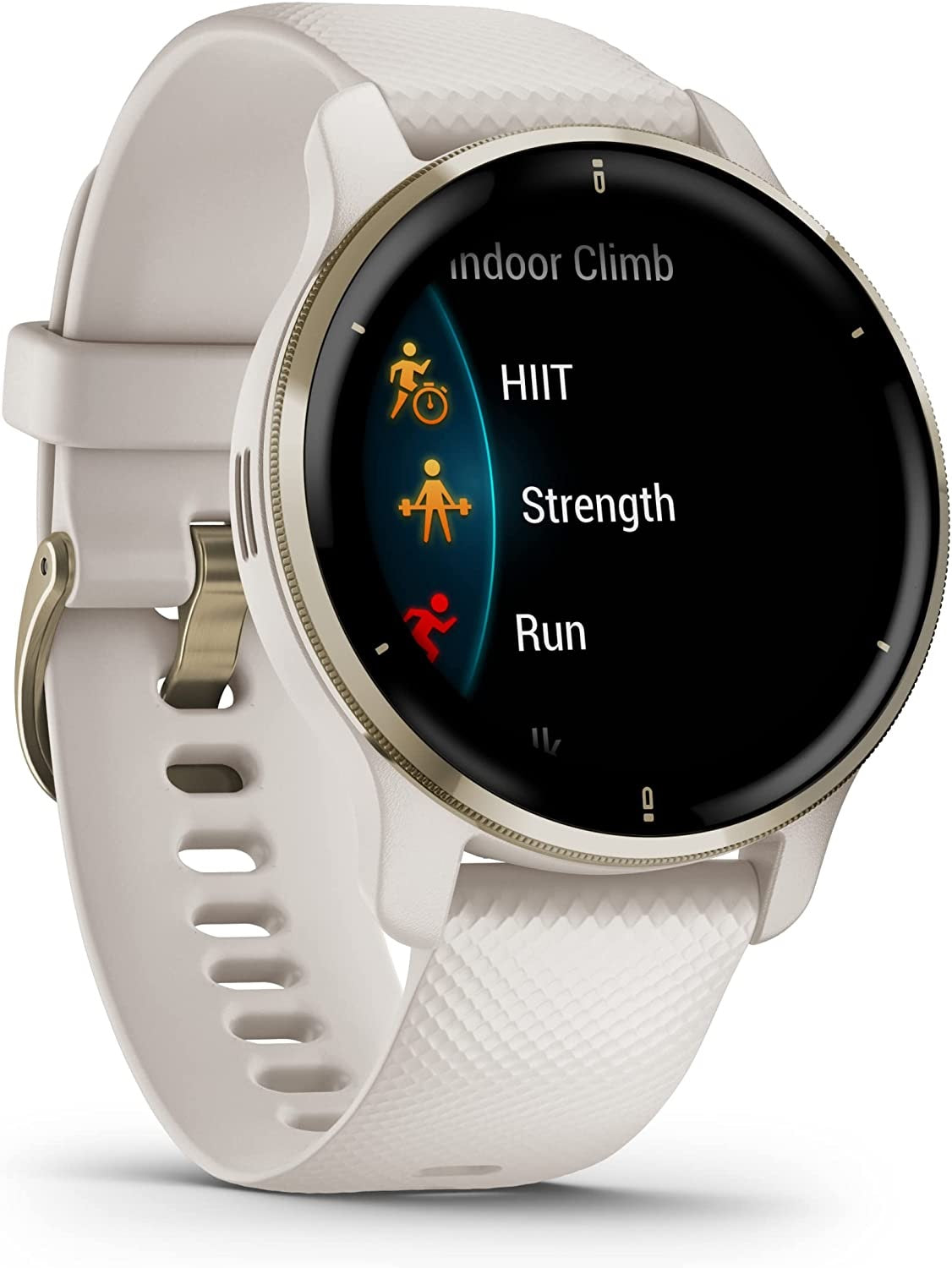 Garmin Venu 2 Plus 43mm GPS Smartwatch - White/Cream Gold - Kazoop 