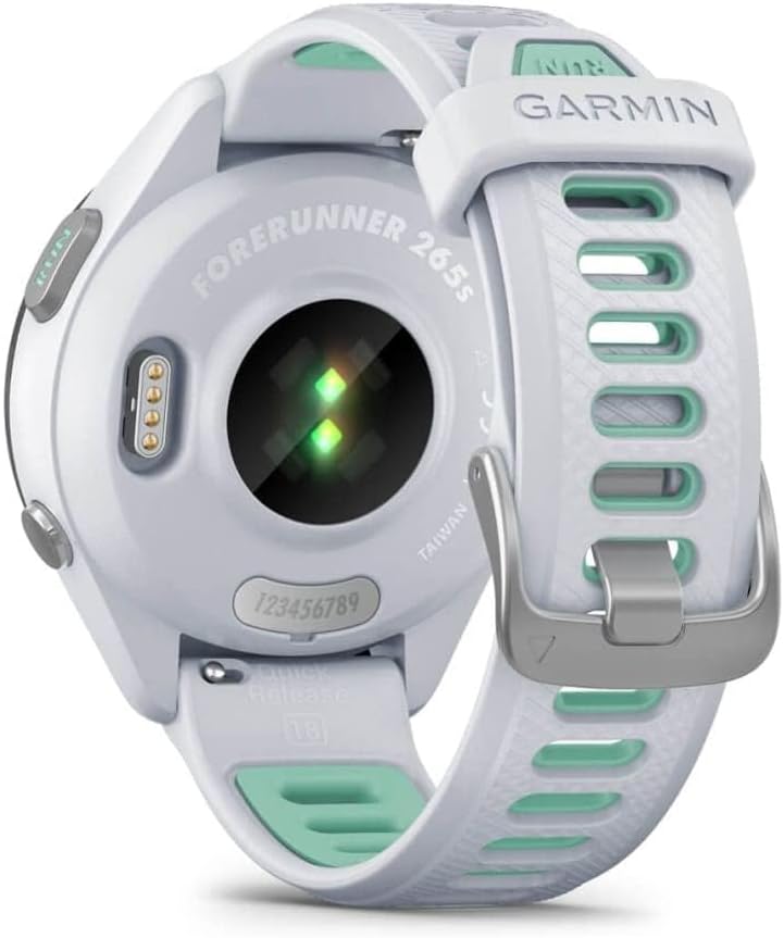 Garmin Forerunner 265S GPS 42mm Multi-Sport Smartwatch - White/Neo Tropic