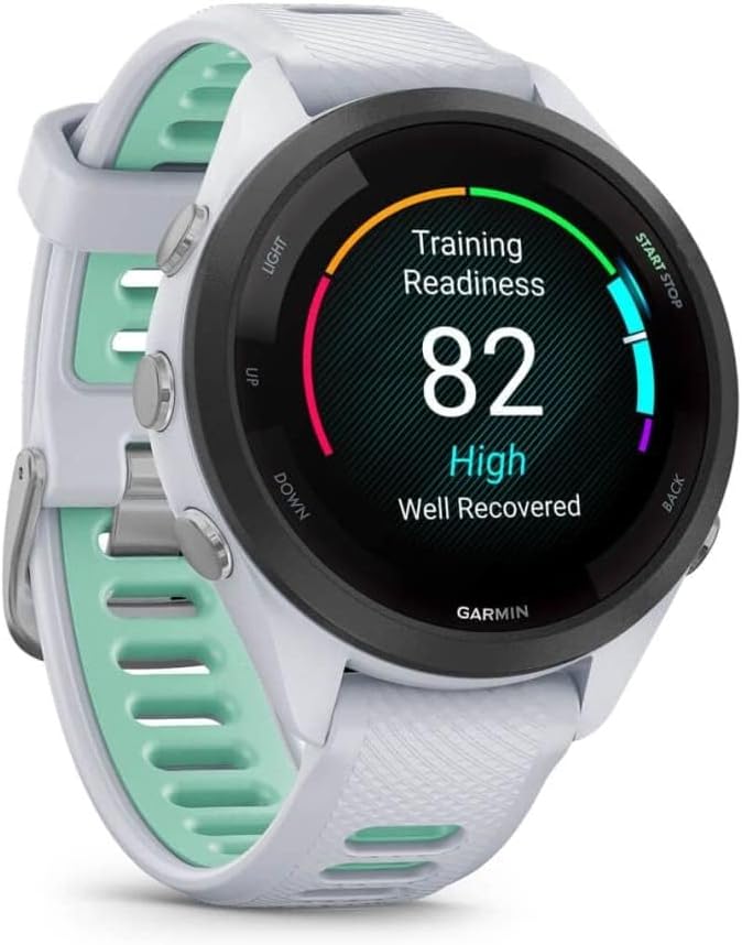 Garmin Forerunner 265S GPS 42mm Multi-Sport Smartwatch - White/Neo Tropic