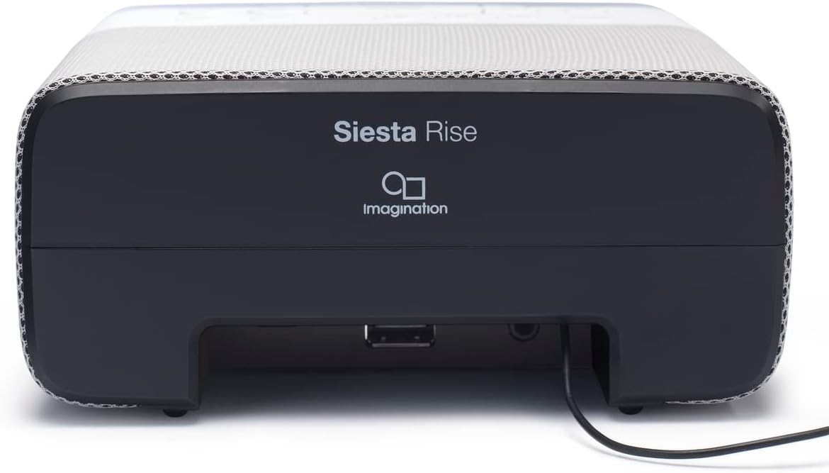Pure VL-62853 Siesta Rise DAB/FM Bedside Digital Alarm Clock Radio - White