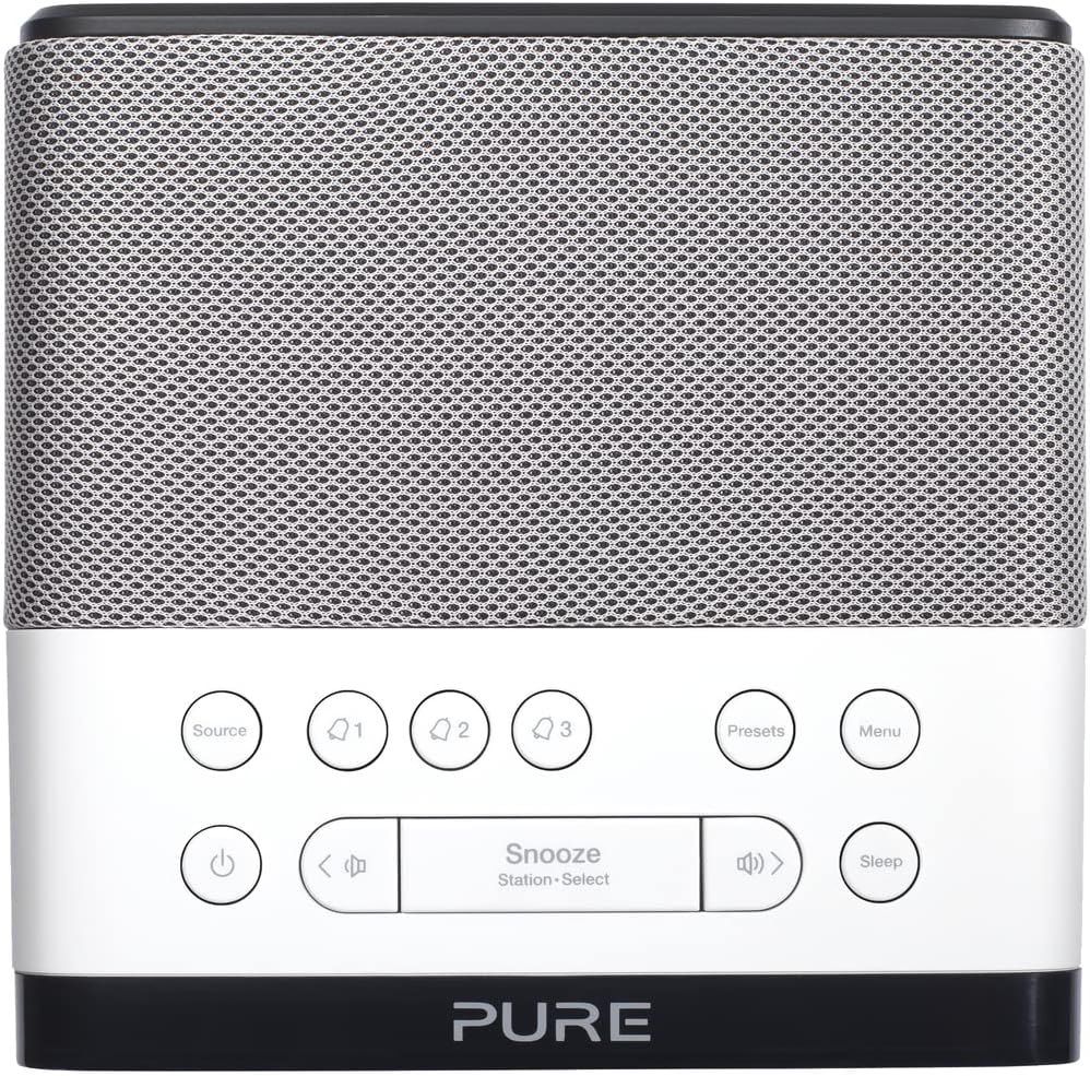 Pure VL-62853 Siesta Rise DAB/FM Bedside Digital Alarm Clock Radio - White