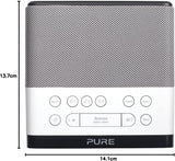 Pure VL-62853 Siesta Rise DAB/FM Bedside Digital Alarm Clock Radio - White