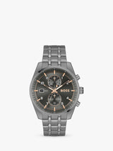 HUGO BOSS 1514153 Men's Skytraveller Chronograph Date 44mm Watch - Grey