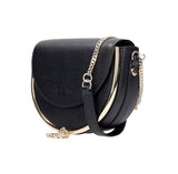 See By Chloé Mara Leather Half-Moon Small Crossbody Shoulder Bag - Black