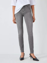 7 For All Mankind Women's High Waist Skinny Slim Fit Jeans - Grey - Size 28