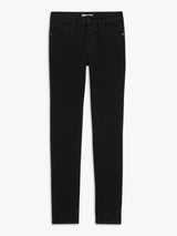7 For All Mankind Kimmie Bair Straight Mid Rise Jeans - Rinsed Black - 27