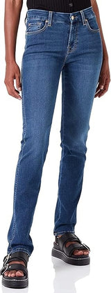 7 For All Mankind Women's Kimmie Straight B(Air) Jeans - Duchess - Size 28