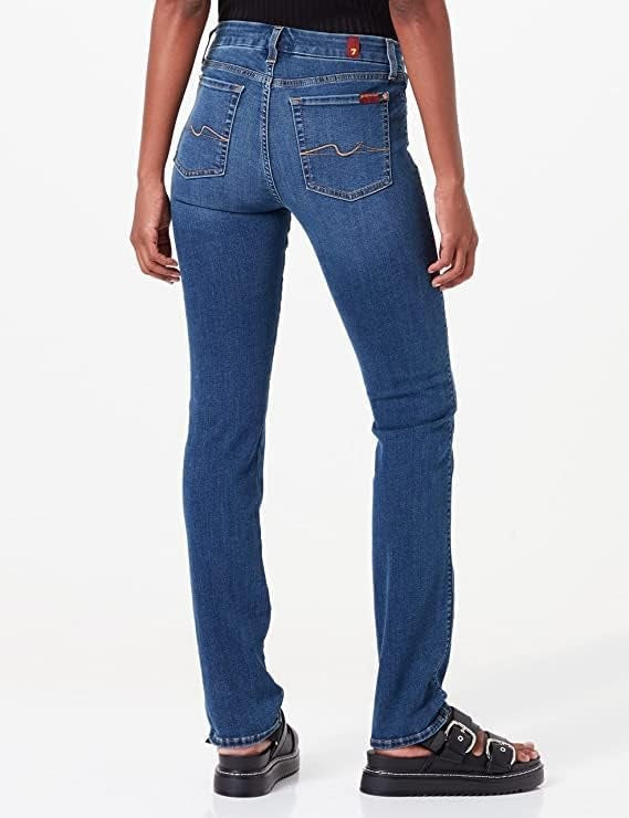 7 For All Mankind Women's Kimmie Straight B(Air) Jeans - Duchess - Size 28