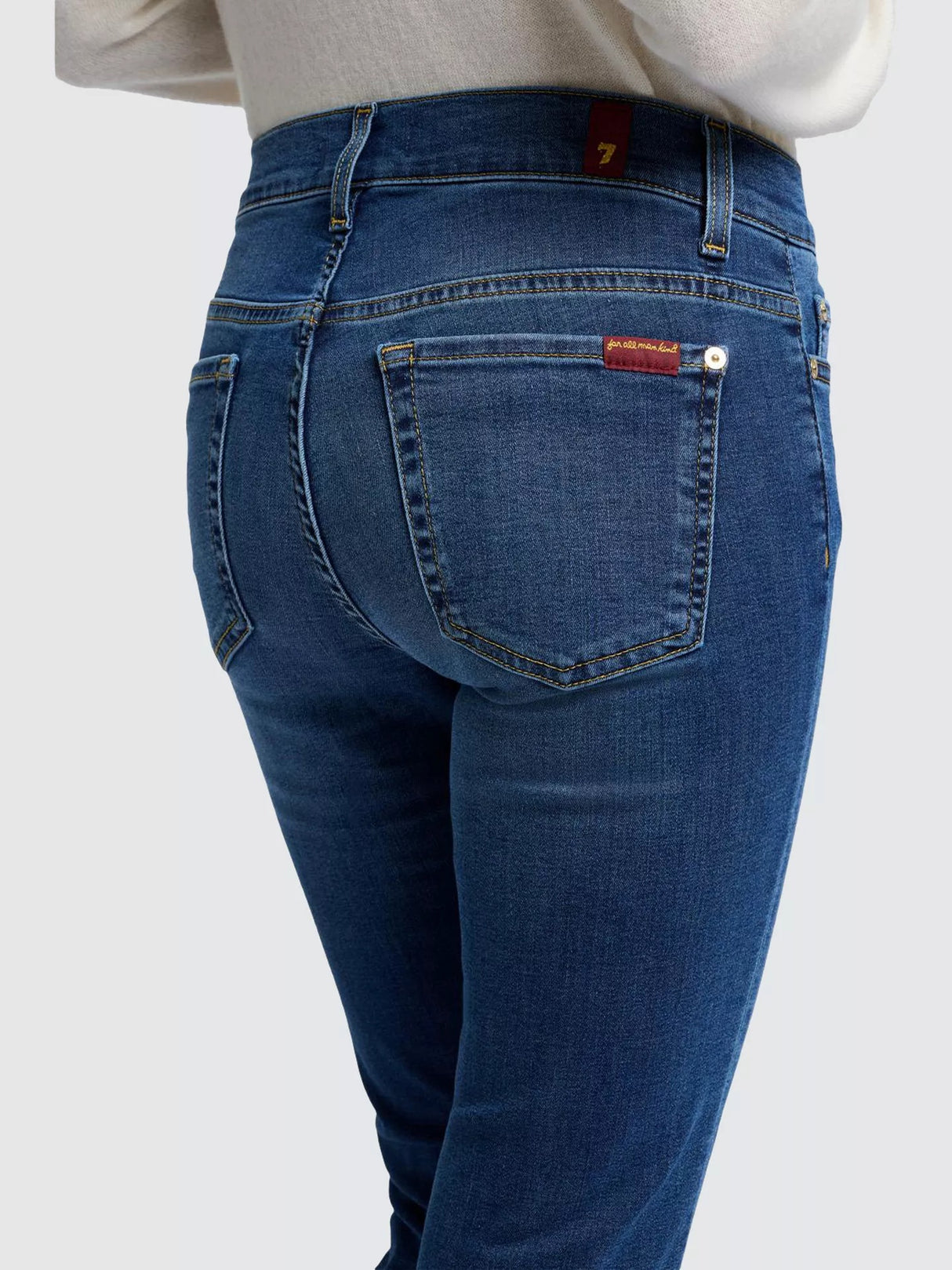 7 For All Mankind Roxanne Bair Mid Rise Jeans - Duchess - Size 30/ UK 12-14