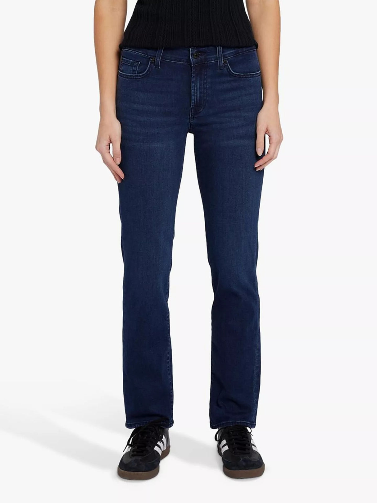7 For All Mankind Roxanne Skinny Mid-Rise Bair Jeans - Park Avenue - Size 30