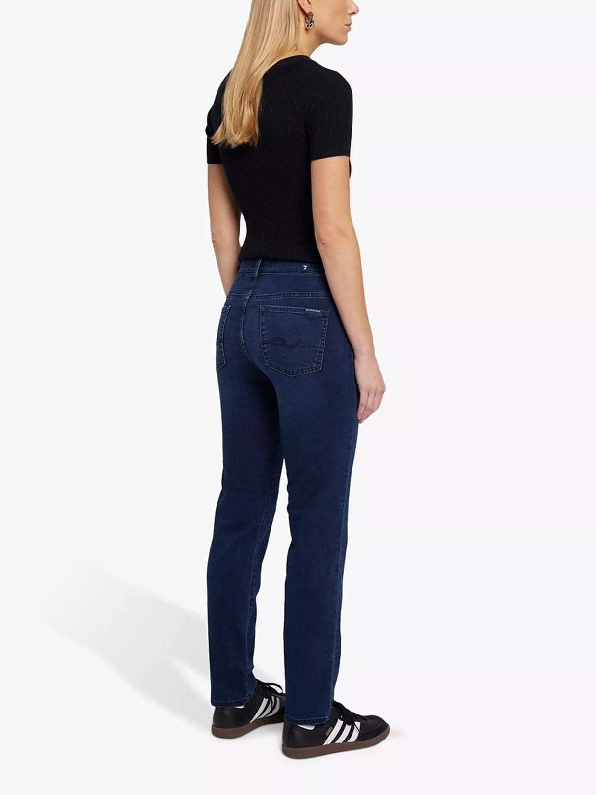 7 For All Mankind Roxanne Skinny Mid-Rise Bair Jeans - Park Avenue - Size 30