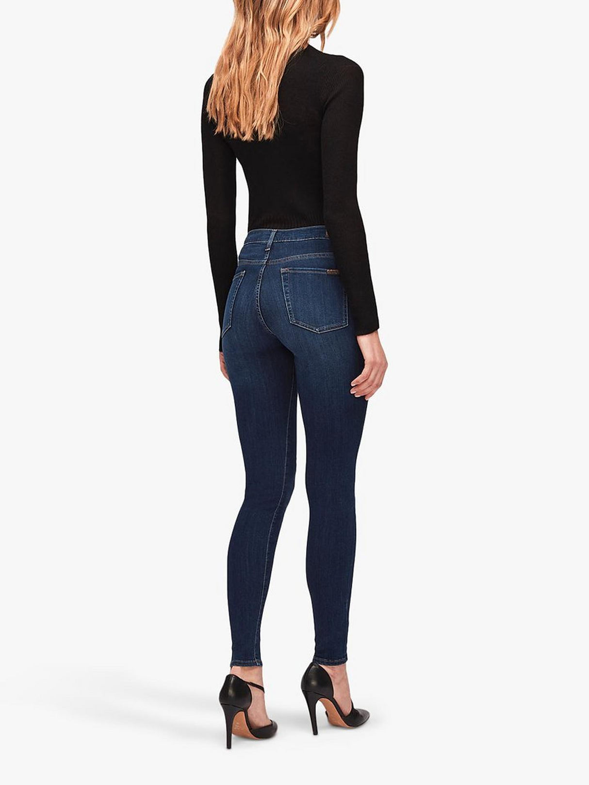 7 For All Mankind Women's Skinny Fit High Rise Jeans - Starlight EU 29/UK 12