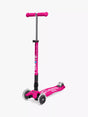Micro Scooters Maxi Deluxe Foldable LED Scooter - Pink - Kazoop 