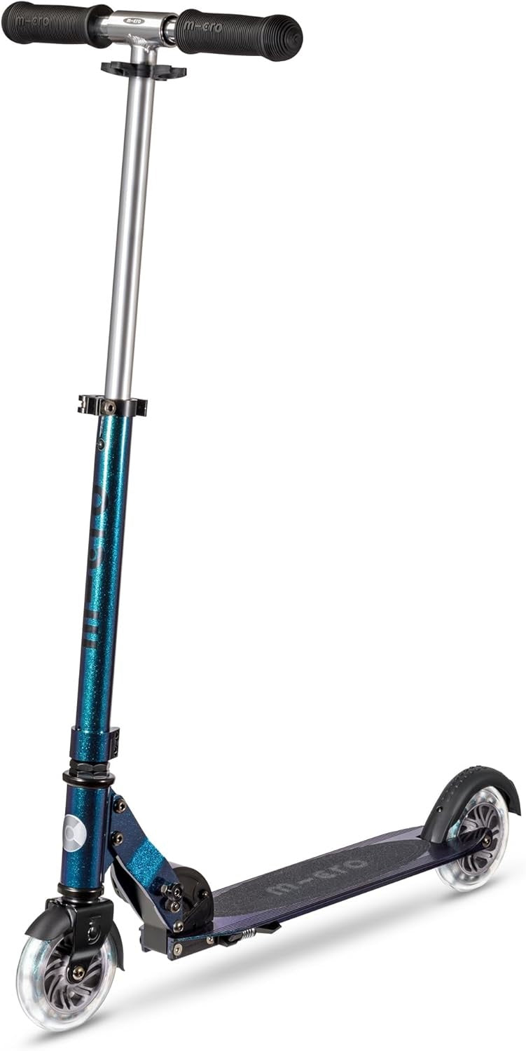 Micro Scooters Sprite Pearlised Age 5-12 LED Light Up Wheels Scooter - Green