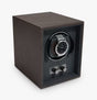 Stackers Vegan Leather Single Watch Winder 16 x 13 x 16cm - Dark Brown - Kazoop 